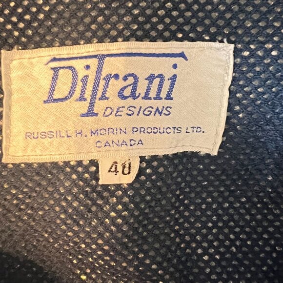 vintage Ditrani Designs Blue womens  Jacket Size 40U - Picture 3 of 14